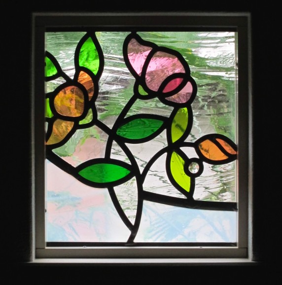 花のステンドグラス