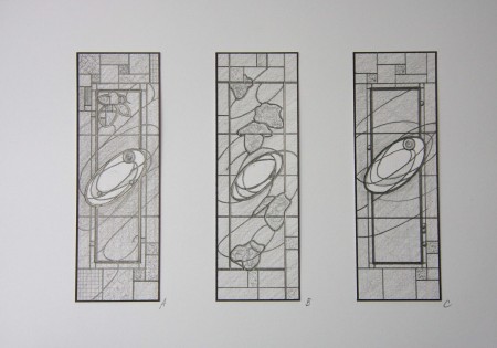 ステンドグラスのデザイン画